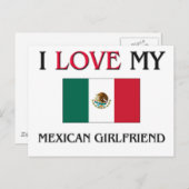 Ik hou van mijn Mexicaanse Vriendin Briefkaart (Voorkant / Achterkant)