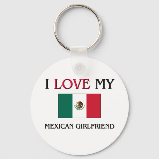 Ik hou van mijn Mexicaanse Vriendin Sleutelhanger (Voorkant)