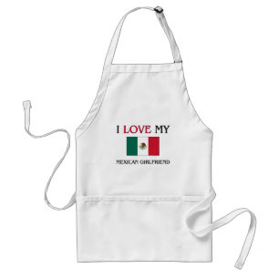 Ik hou van mijn Mexicaanse Vriendin Standaard Schort