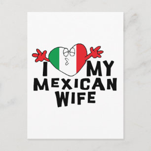 Ik hou van mijn Mexicaanse vrouw Briefkaart