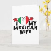 Ik hou van mijn Mexicaanse vrouw Kaart (Gele Bloem)