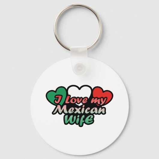 Ik hou van mijn Mexicaanse vrouw Sleutelhanger (Voorkant)