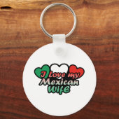 Ik hou van mijn Mexicaanse vrouw Sleutelhanger (Voorkant)