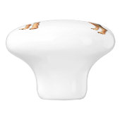 Ik hou van mijn Min Pin Keramische Knop (Zijkant)