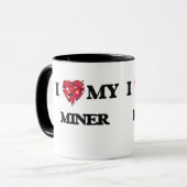 Ik hou van mijn Miner Mok (Voorkant links)