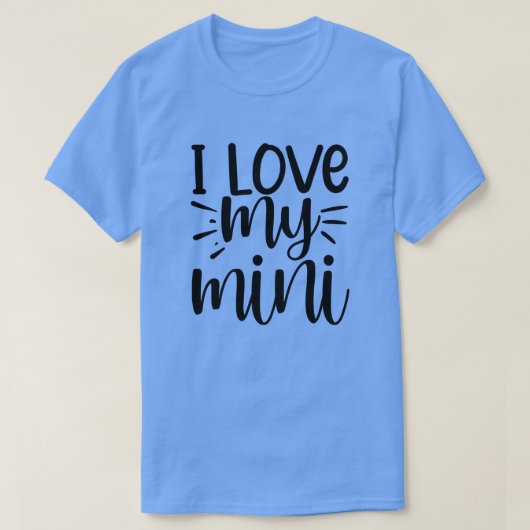 Ik hou van mijn mini01 t-shirt (Design voorkant)