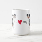 Ik hou van mijn Mini American Shepherd Koffiemok (Center)