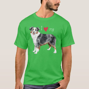 Ik hou van mijn Mini American Shepherd T-shirt