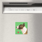 Ik hou van mijn Mini Bull Terrier Magneet (Insitu (Vaatwasser))