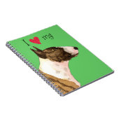 Ik hou van mijn Mini Bull Terrier Notitieboek (Rechterzijde)
