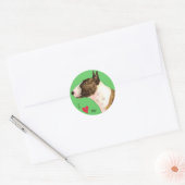 Ik hou van mijn Mini Bull Terrier Ronde Sticker (Envelop)