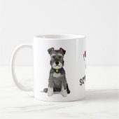 Ik hou van mijn mini Schnauzer Koffiemok (Links)