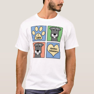 Ik hou van mijn miniatuur Schnauzer T-shirt
