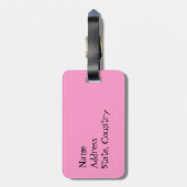 Ik hou van mijn miniatuurpoel bagagelabel (Achterkant verticaal)