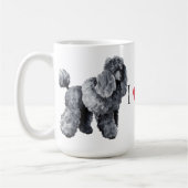 Ik hou van mijn miniatuurpoel koffiemok (Links)