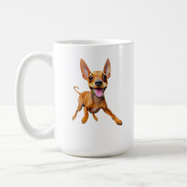 IK HOU VAN MIJN MINPIN minpin dwergpinscher hond v Koffiemok