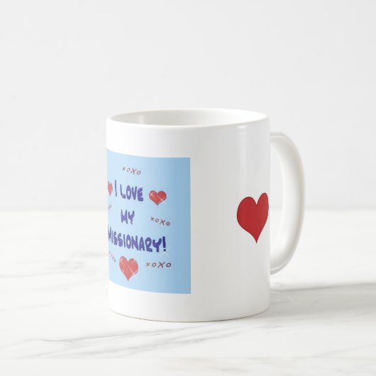 Ik hou van mijn missionaire Mok (Voorkant rechts)