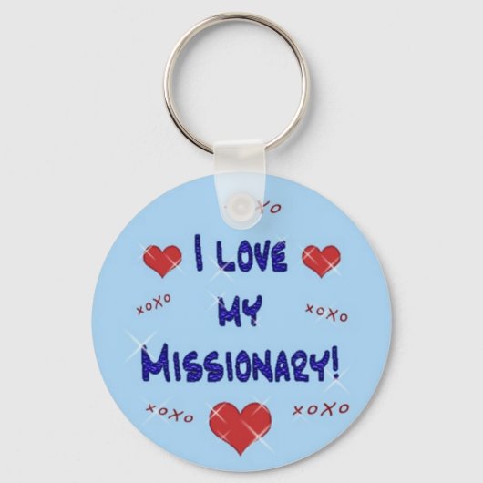 Ik hou van mijn missionaire Sleutelhanger (Voorkant)