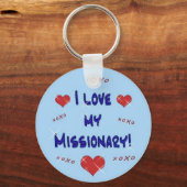 Ik hou van mijn missionaire Sleutelhanger (Voorkant)
