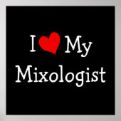Ik hou van mijn mixoloog poster (Voorkant)
