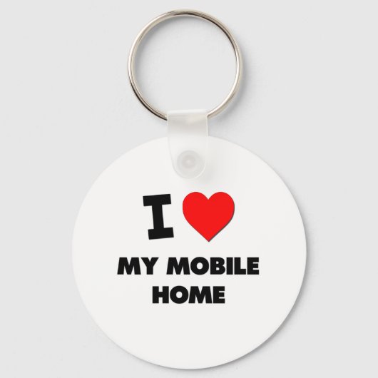 Ik hou van mijn mobiele thuis sleutelhanger (Voorkant)