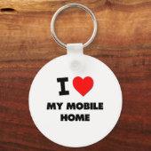 Ik hou van mijn mobiele thuis sleutelhanger (Voorkant)