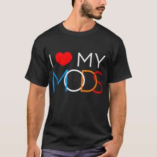 Ik hou van mijn mods - ik hart mijn mods t-shirt