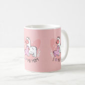 Ik hou van mijn moeder Alpaca mok (Voorkant rechts)