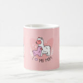 Ik hou van mijn moeder Alpaca mok (Center)