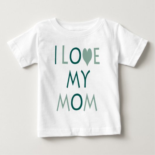 Ik hou van mijn moeder Baby Tee (Voorkant)