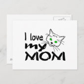 Ik hou van mijn moeder briefkaart (Voorkant / Achterkant)