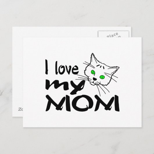 Ik hou van mijn moeder briefkaart (Voorkant / Achterkant)