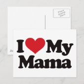 Ik hou van mijn moeder briefkaart (Voorkant / Achterkant)