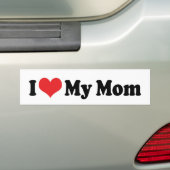 Ik hou van mijn moeder Bumpersticker (Op auto)