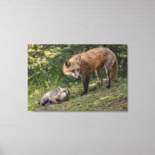 Ik hou van mijn moeder canvas afdruk