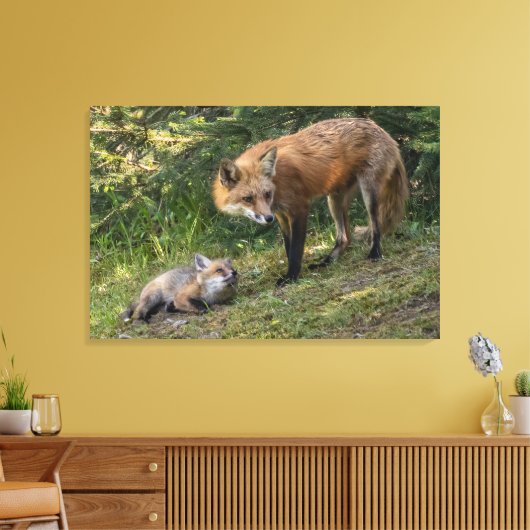 Ik hou van mijn moeder canvas afdruk (Insitu (Woonkamer))