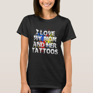 Ik hou van mijn moeder en haar Tattoos Splatoon In T-shirt