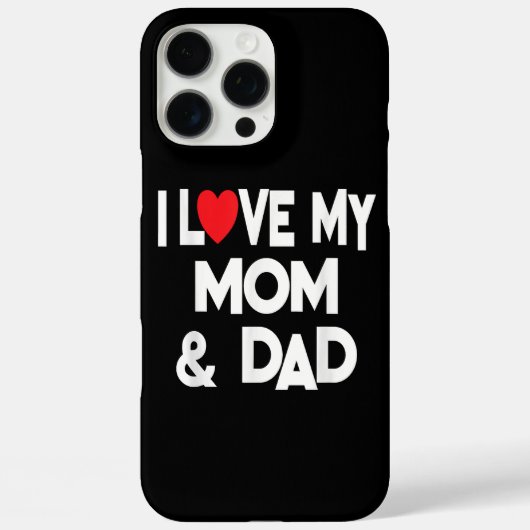 Ik hou van mijn moeder en vader - gevierd als fami Case-Mate iPhone case (Achterkant)