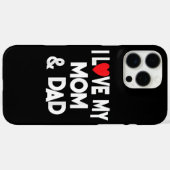 Ik hou van mijn moeder en vader - gevierd als fami Case-Mate iPhone case (Achterkant (horizontaal))