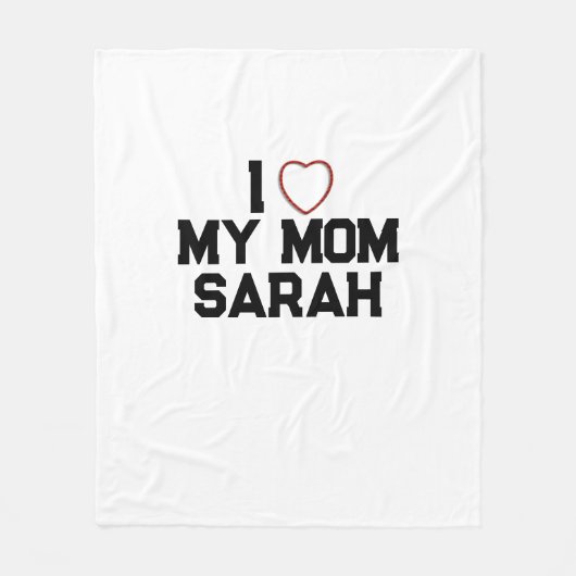 Ik hou van mijn moeder fleece deken (Voorkant)