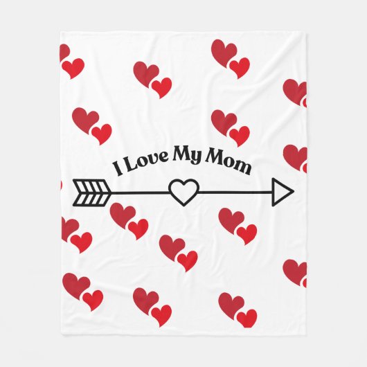 Ik hou van mijn moeder fleece deken (Voorkant)