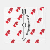 Ik hou van mijn moeder fleece deken (Voorkant (Horizontaal))