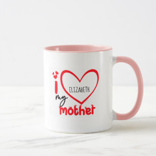 Ik hou van mijn moeder Foto Gift Classic Mok, 11 o Mok