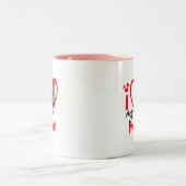 Ik hou van mijn moeder Foto Gift Classic Mok, 11 o Tweekleurige Koffiemok (Center)