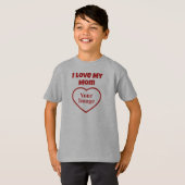 Ik hou van mijn Moeder Foto T-shirt (Voorkant volledig)