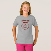 Ik hou van mijn Moeder Foto T-shirt (Voorkant volledig)