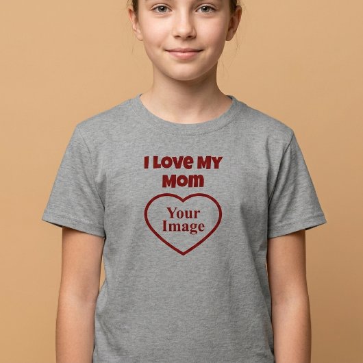 Ik hou van mijn Moeder Foto T-shirt