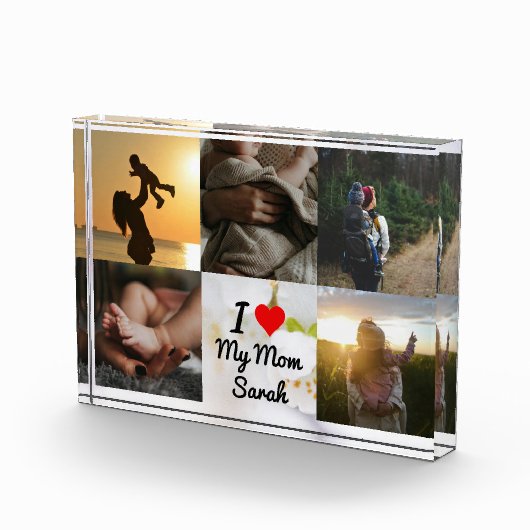 Ik hou van mijn moeder fotocollage fotoblokken (Rechts)