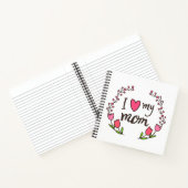 Ik hou van mijn moeder Happy Moederdag | Notitiebo Notitieboek (Binnen)