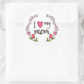 Ik hou van mijn moeder Happy Moederdag Sticker Sea (Tas)